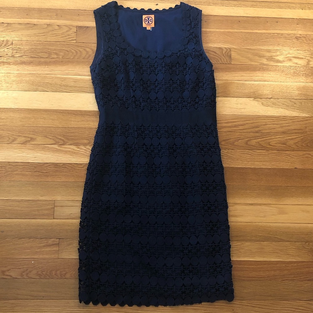 Navy blue Tory Burch lace dress